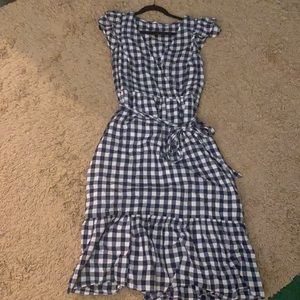 Cute navy and white checkered dress from Old Navy